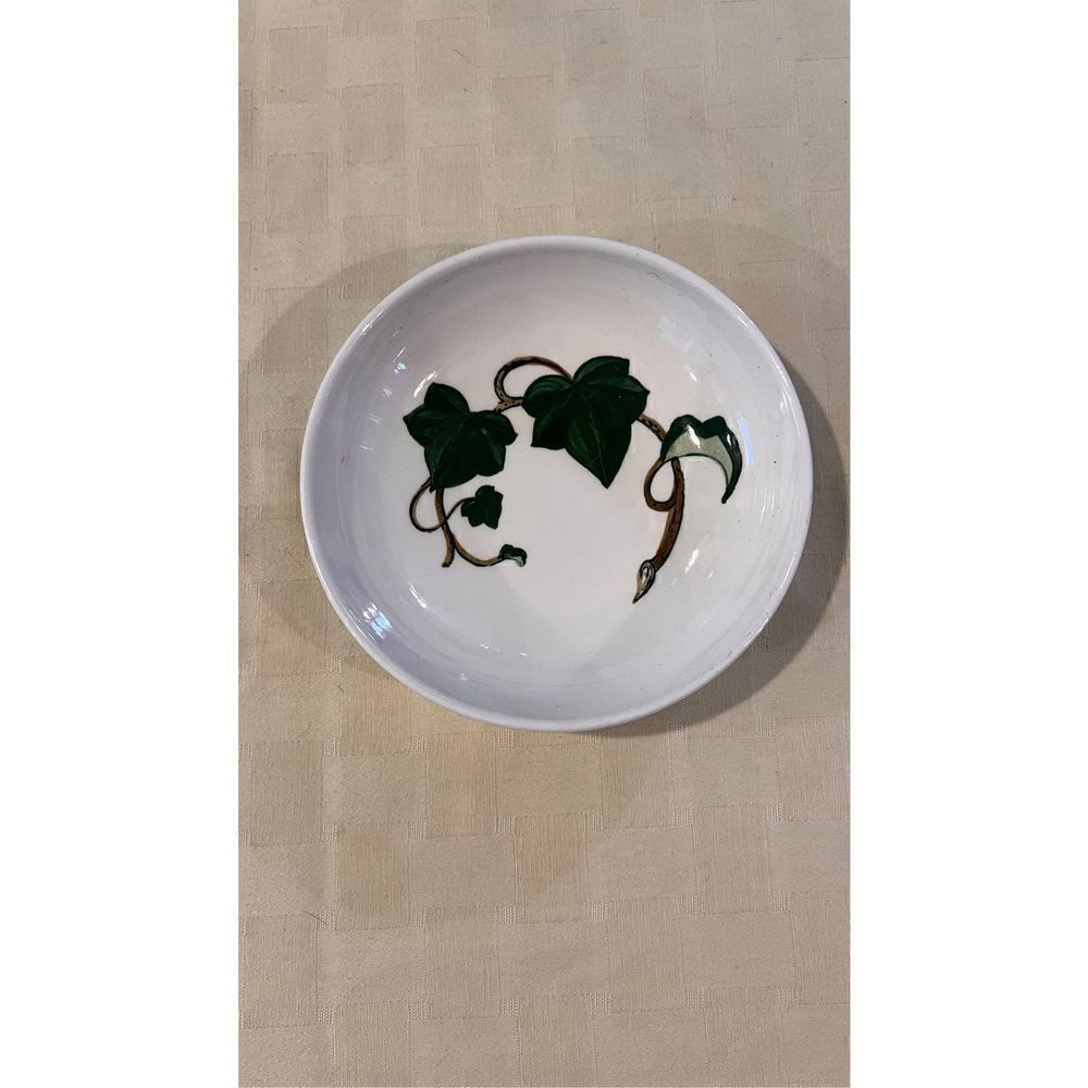 Vintage Metlox Poppytrail California Ivy Handpainted Ceramic Cereal Bowl
